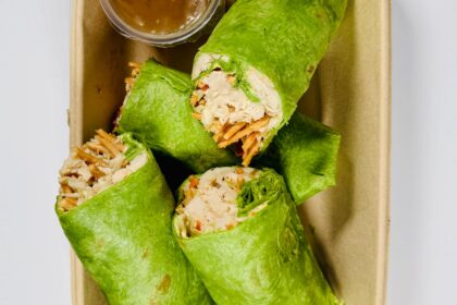 Costco Asian Chicken Wrap Top View