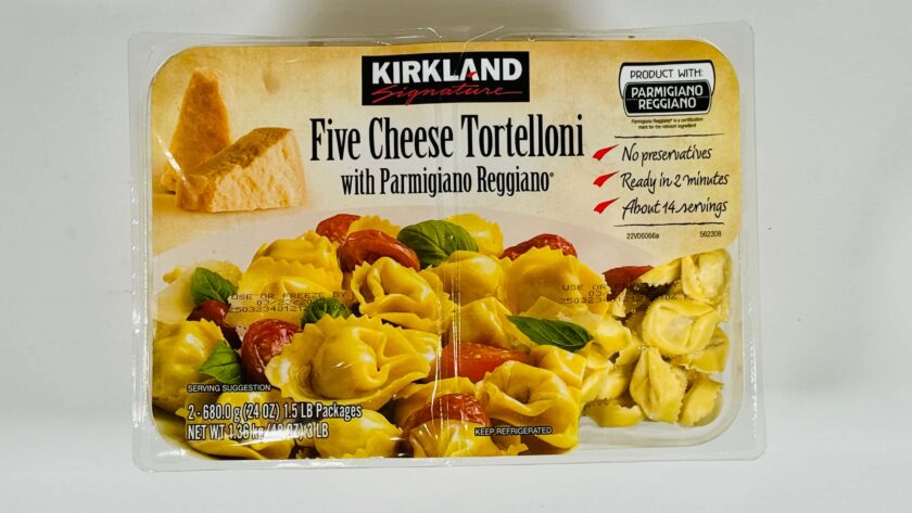 Costco Kirkland Five Cheese Tortelloni Package