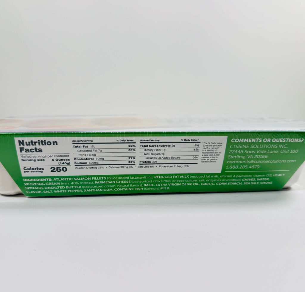 costco sous vide seared salmon Package