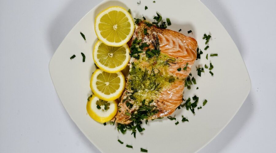 costco's kirkland salmon milano with basil pesto butter​