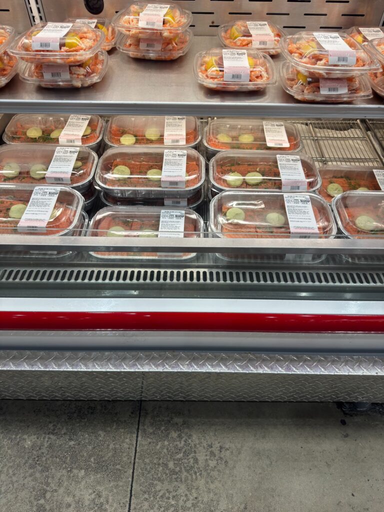 costco's kirkland salmon milano with basil pesto butter