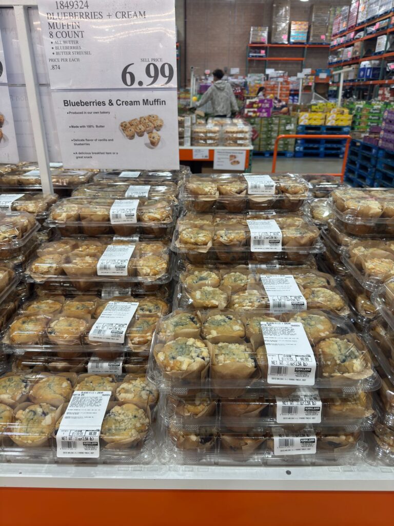 Costco Blueberries and Cream Muffin