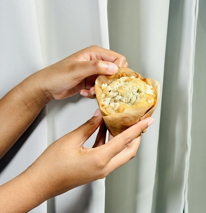 Costco Blueberries and Cream Muffin