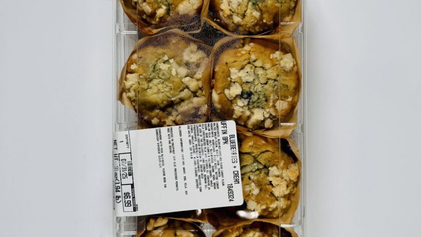 Costco Blueberries and Cream Muffin