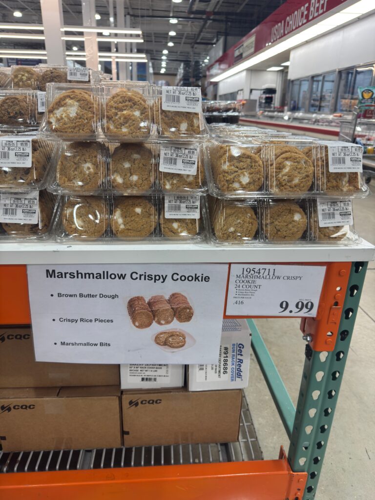 Costco Marshmallow Crispy Cookie On Shelf