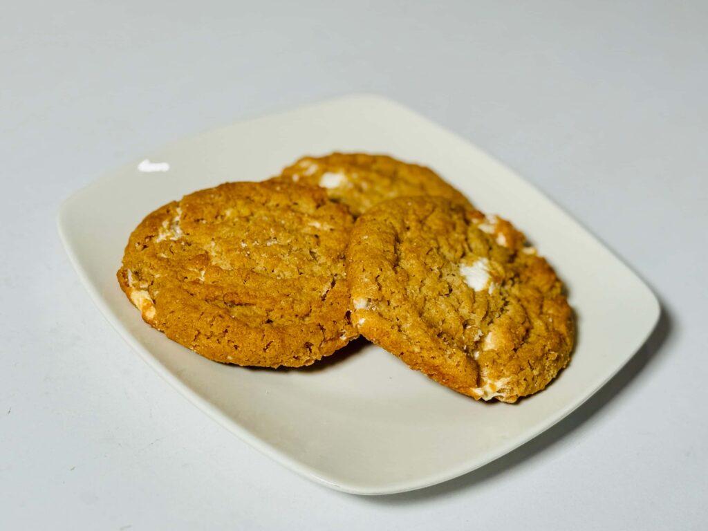 Costco Marshmallow Crispy Cookie On plate