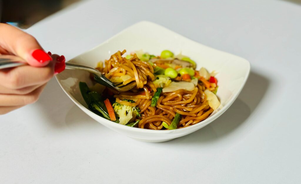 Costco Vegetable Yakisoba Noodles Cooked
