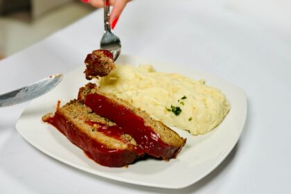 Costco Meatloaf With Mashed Yukon Potatoes And Glaze